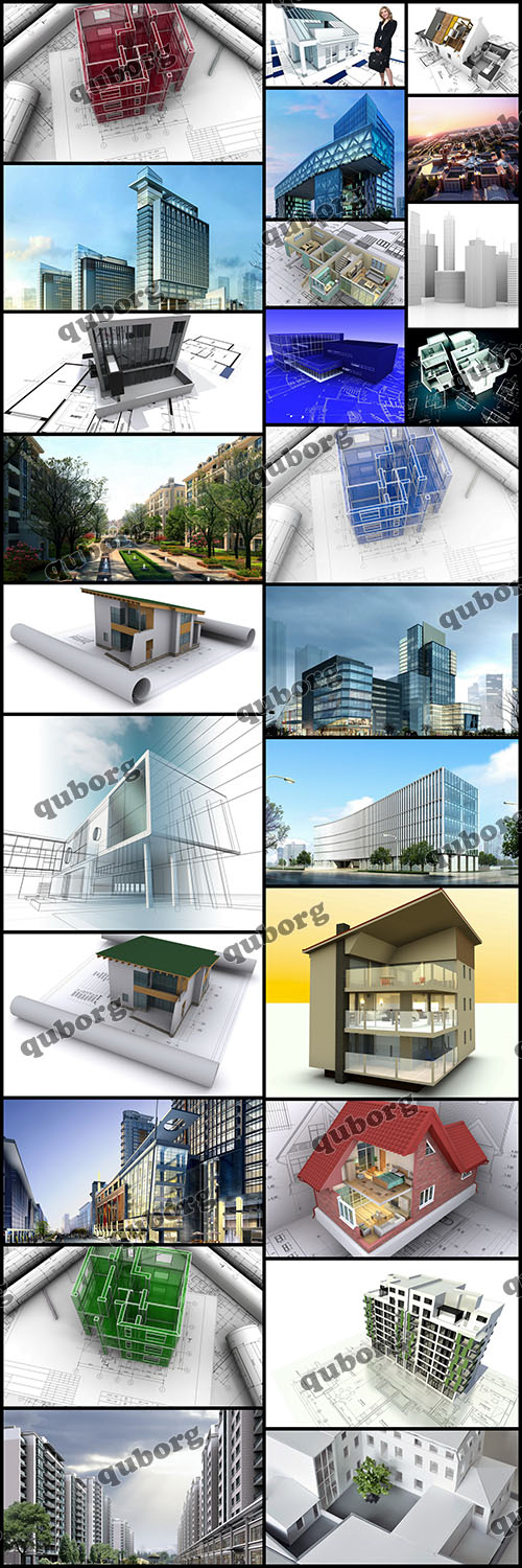 Stock Photos - 3d Building Model Part 2