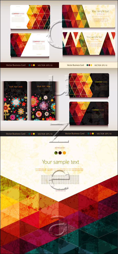         / Abstract  and floral banners - vector stock