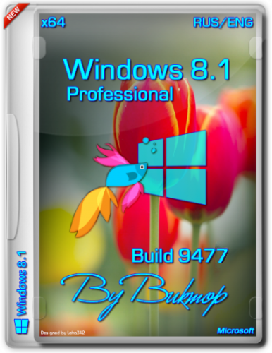 Windows 8.1 pro build 9477 by Bukmop [x64] (2013) Русский + Английский