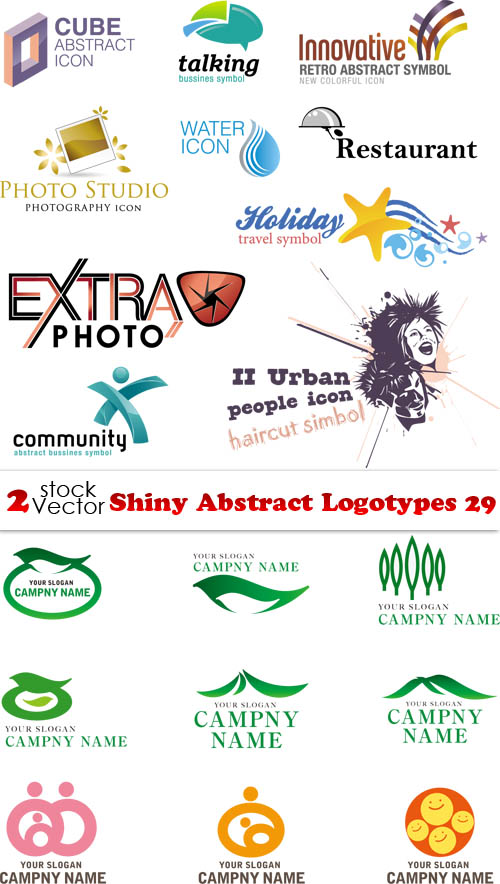 Vectors - Shiny Abstract Logotypes 29