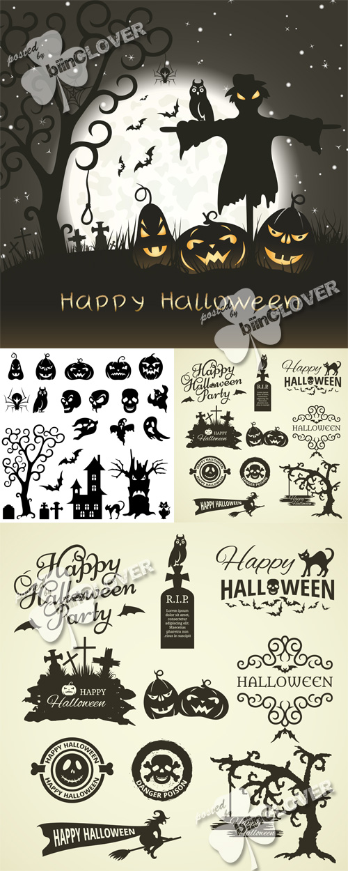 Halloween label and tags 0478