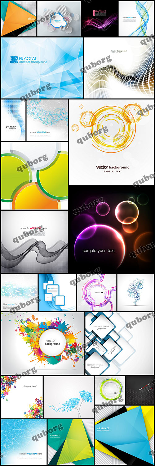 Stock Vector - Collection of Vector Abstract Backgrounds Part 15