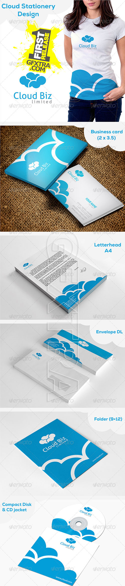GraphicRiver - Cloud Stationery 5366117