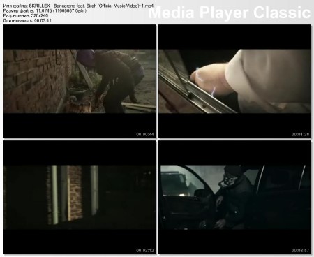 SKRILLEX - Bangarang feat. Sirah [Official Music Video] mp4