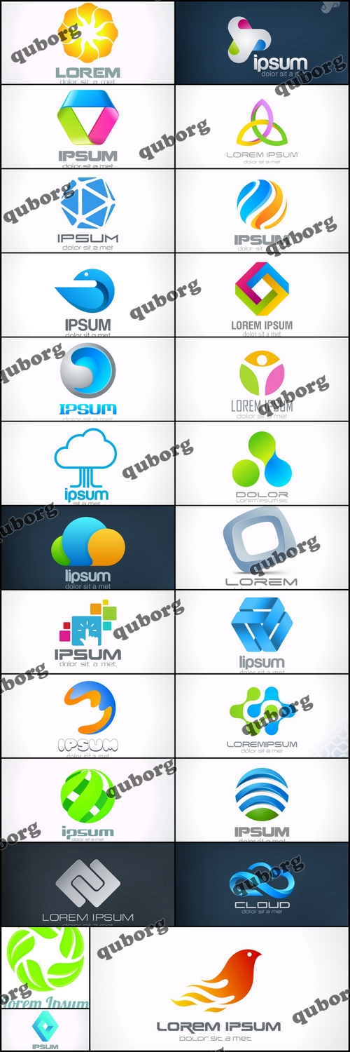 Stock Vector - Collection of Logos 7