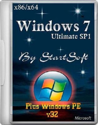 Windows 7 Ultimate SP1 Plus PE 32 bit+64 bit StartSoft v.32 (2013)