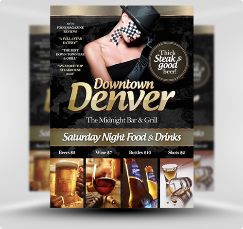 Downtown Denver Flyer Template PSD