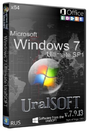 Windows 7 x64 Ultimate & Office2013 UralSOFT v.7.9.13 (RUS/2013)