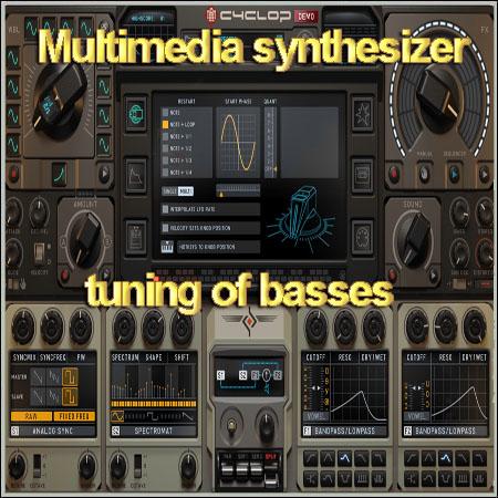 Multimedia synthesizer tuning of basses