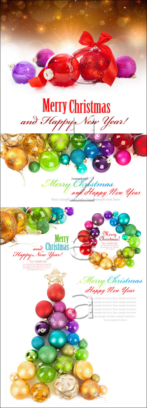 Merry christmas backgrounds with place for text - stock photo