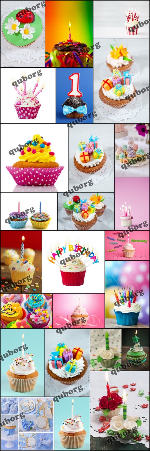Stock Photos - Birthday Cupcake 2