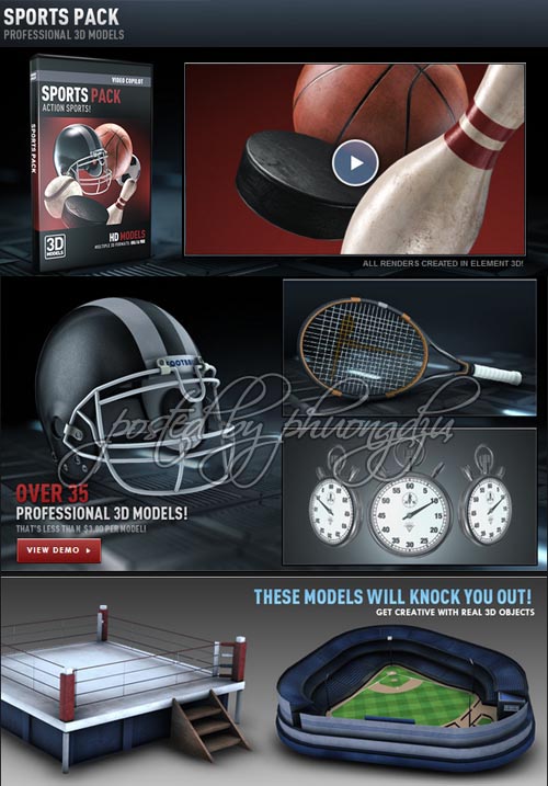 VideoCopilot - Sports Pack 3D models