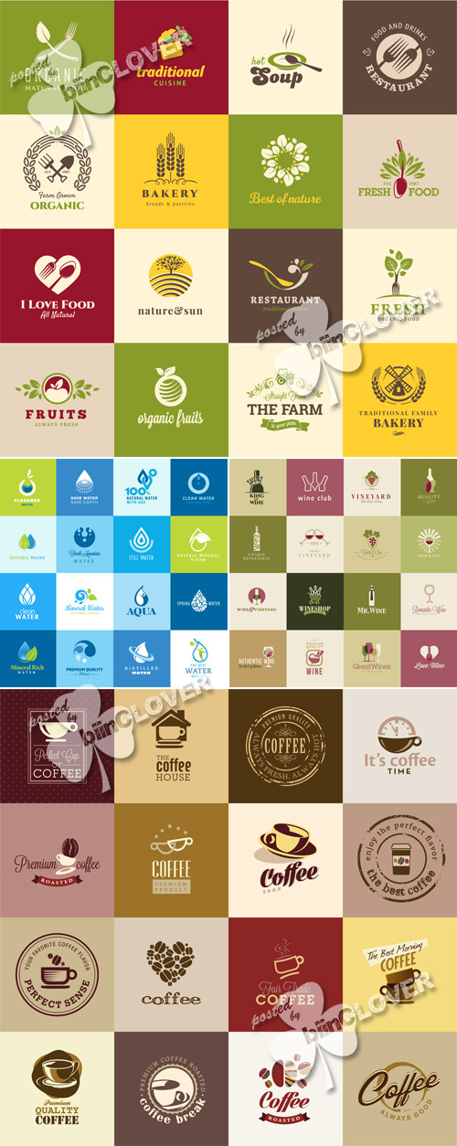 Set of icons for food and drink 0492