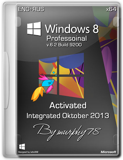 Windows 8 x64 Professional Activated Integrated Oktober 2013 (ENG/RUS)