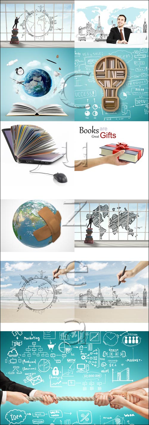 Education and travel concept - stock photo