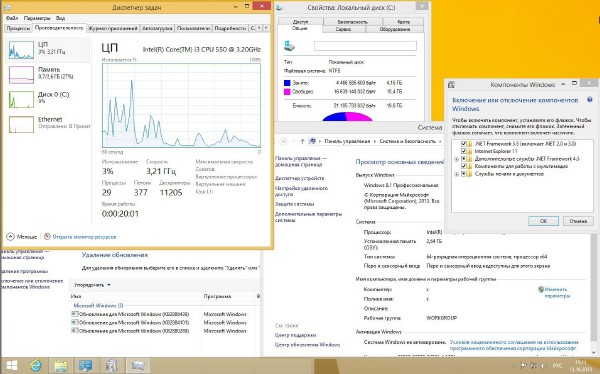 Windows 8.1 Pro 6.3.9600 X-XIII Small (x86/x64/2013/RUS)