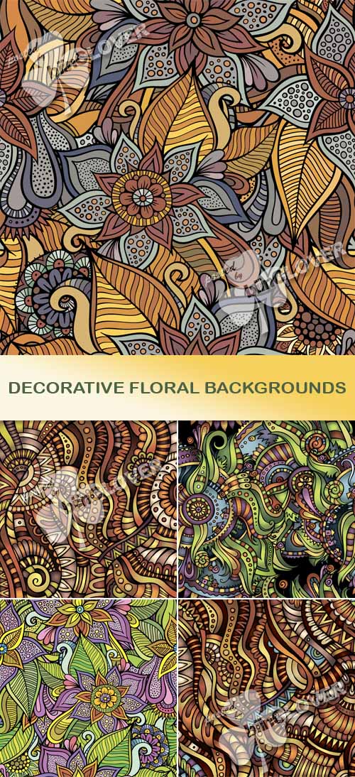 Decorative floral backgrounds 0500