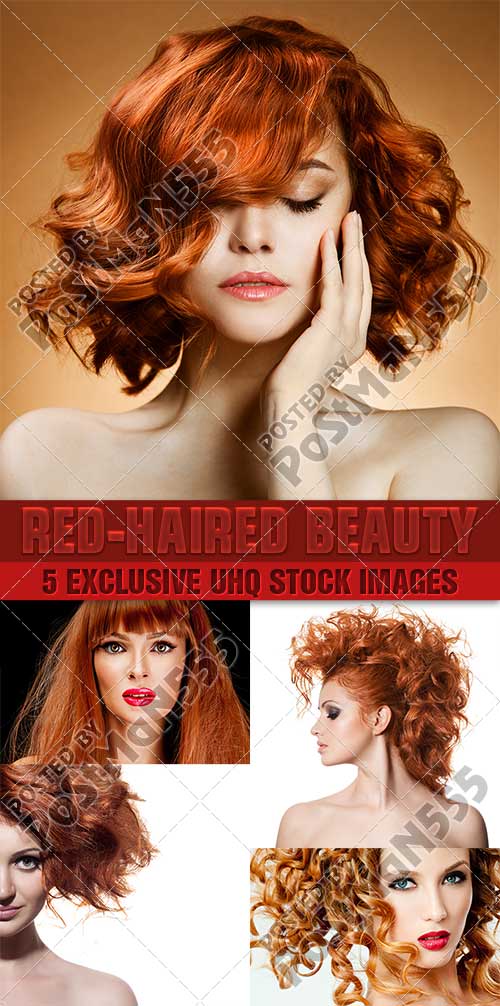      | Beautiful girl with red hair -  