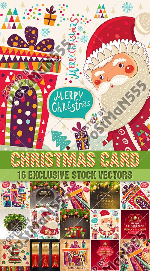       | Christmas greeting card with Santa Claus, 