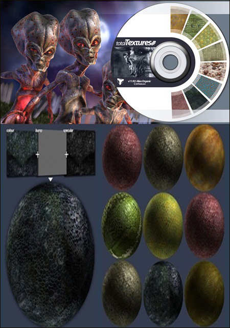 [Max] 3D Total Textures V11 R2 Alien Organic - reup