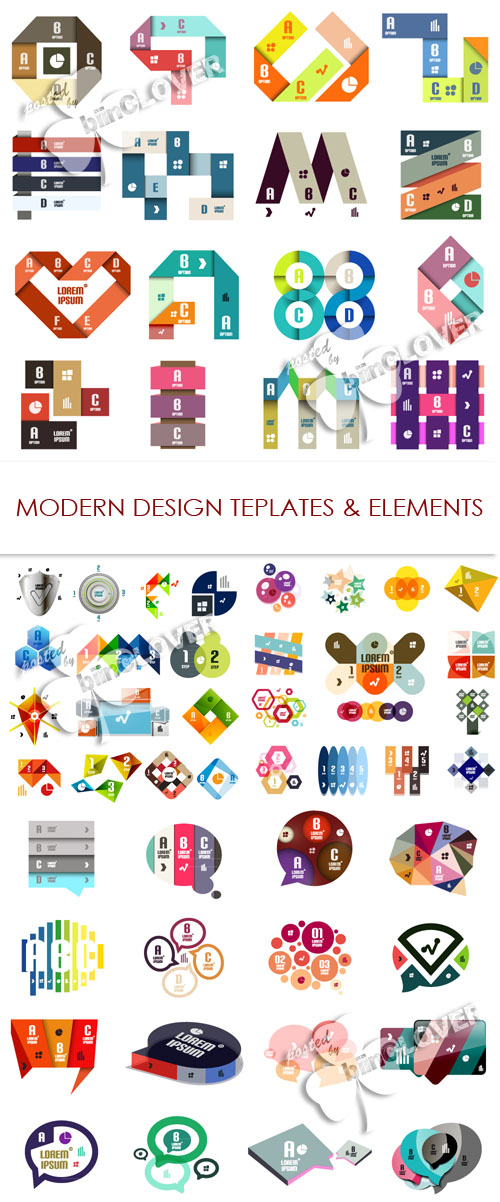 Modern design templates and elements 0502
