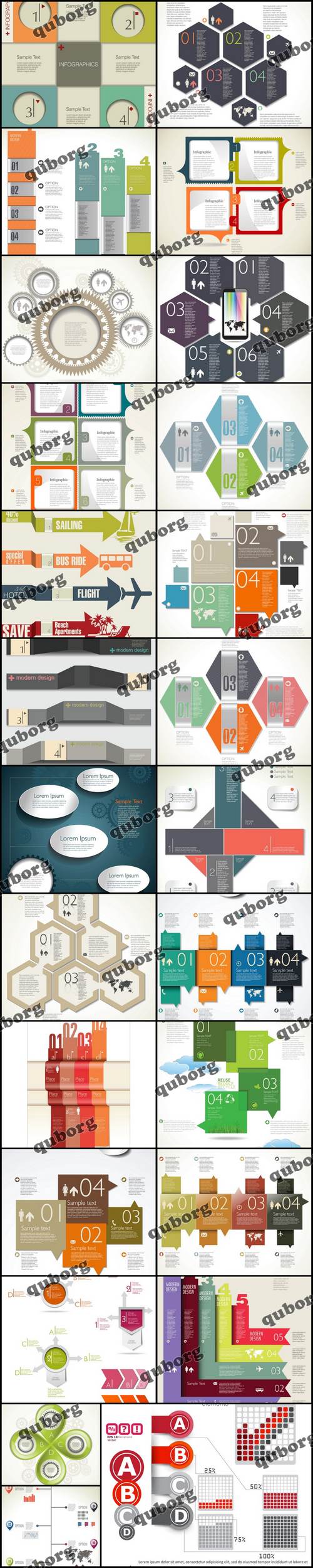 Stock Vector - Infographics Collection 49
