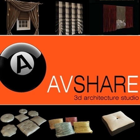 [3DMax] Avshare Curtains Pillows