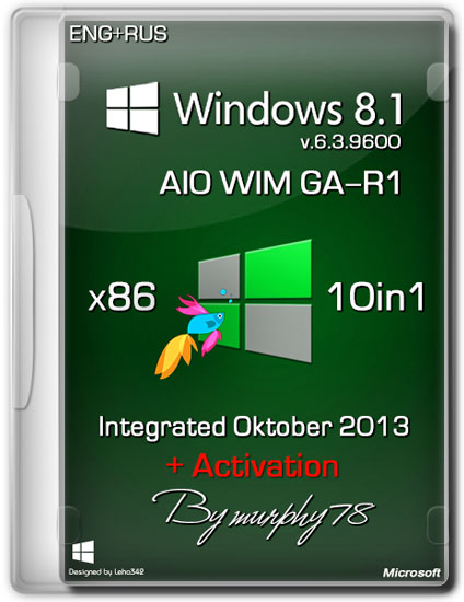 Windows 8.1 x86 AIO WIM GA-R1 Integrated Oktober 2013 (ENG/RUS)