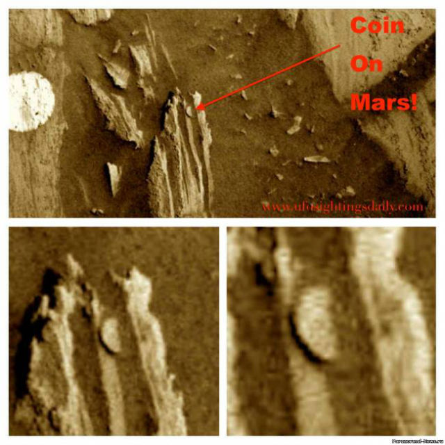 На Марсе нашли «монетку»