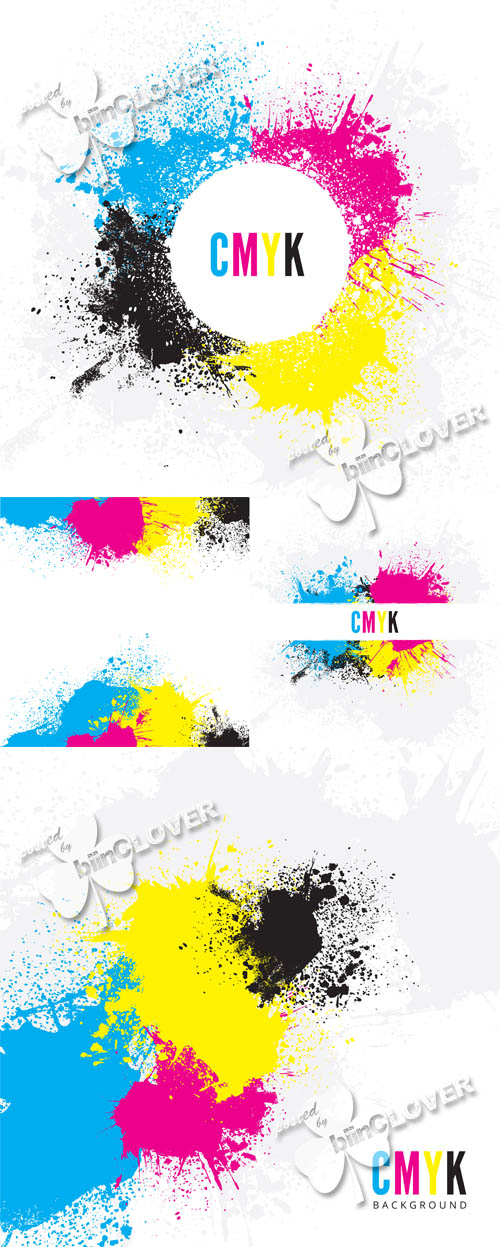 CMYK paint splatters 0505