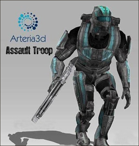 Arteria - 3D Assault Trooper [Animated Character]