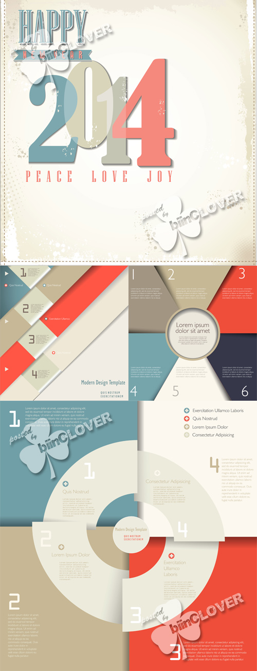 Modern infographic design template 0507
