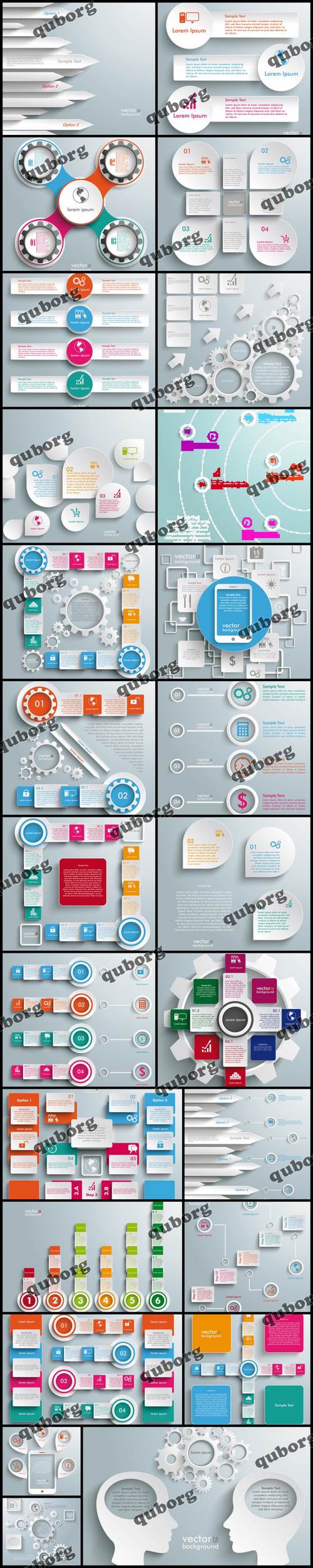 Stock Vector - Infographics Collection 51