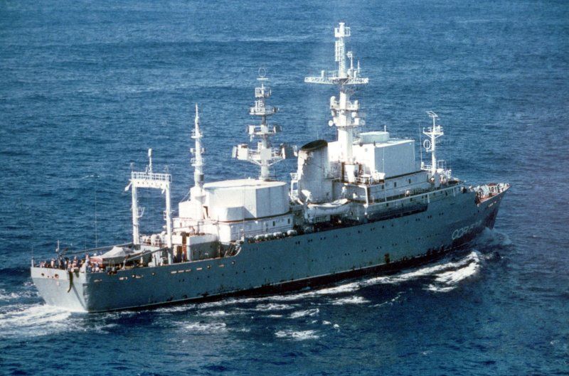 Разведывательный корабль ЧФ РФ отправился на боевую службу в Средиземное море