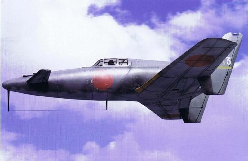 Японский перехватчик J7W Shinden (1943-1945гг)