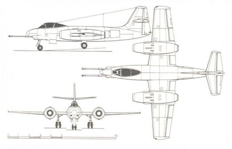 Transformer Alexeev.  I-211, 215, 216.  OKB-21 fighter Alexeev.  USSR.  1947-48.