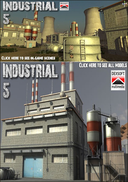 [3DMax] DEXSOFT-GAMES Industrial 05 model pack