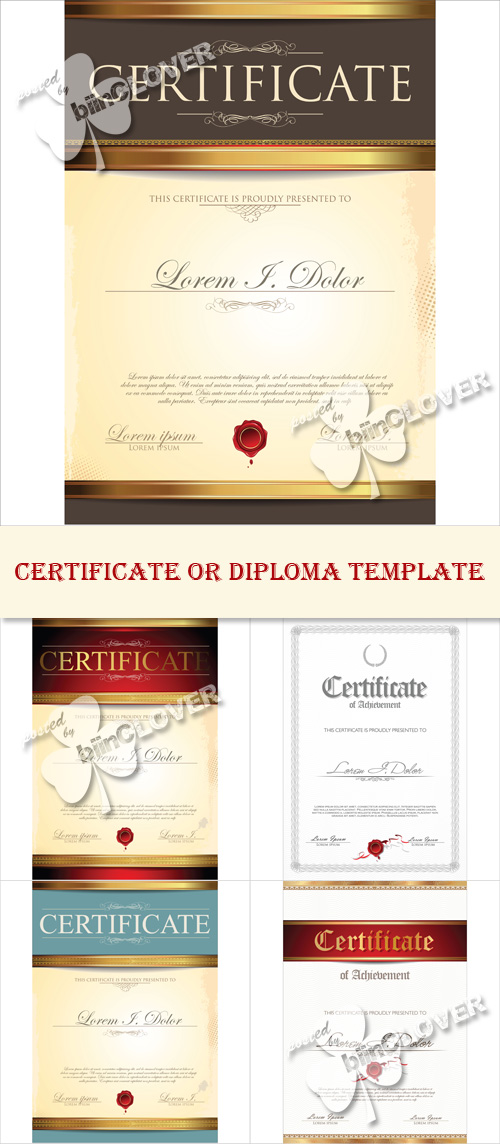 Certificate or diploma template 0510