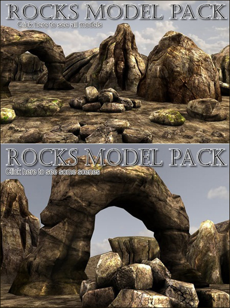 [Max] DEXSOFT-GAME Rocks model pack by Martin Teichmann