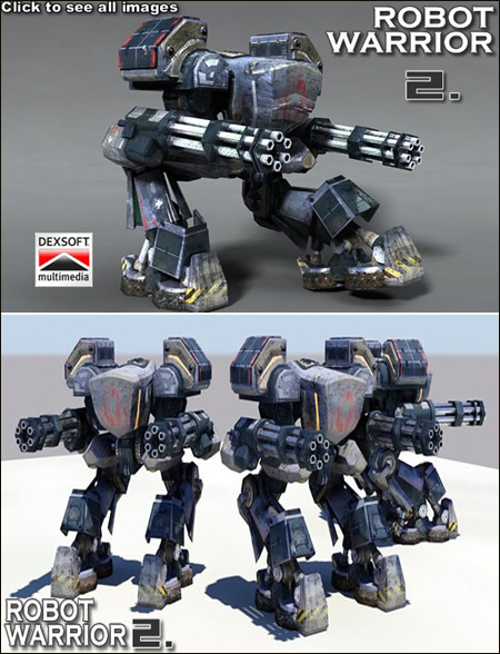 [3DMax] DEXSOFT-GAMES Robot Warrior 2 model pack by Tommy Wong Choon Yung