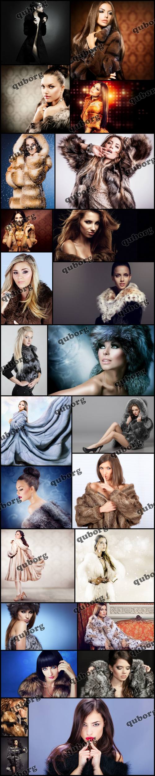 Stock Photos - Girls in Fur Coat