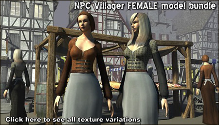 Dexsoft-Games - NPC Villager Female model pack