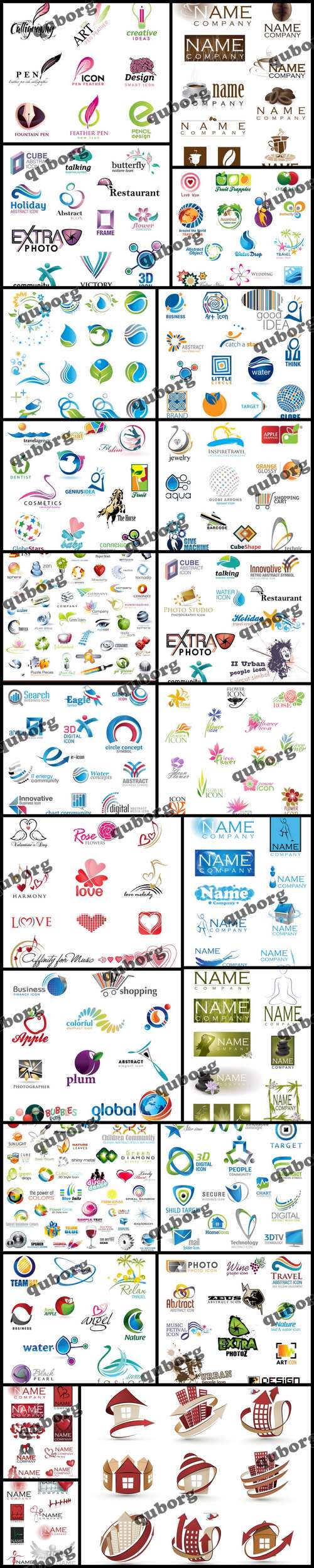 Stock Vector - Collection of Logos 15