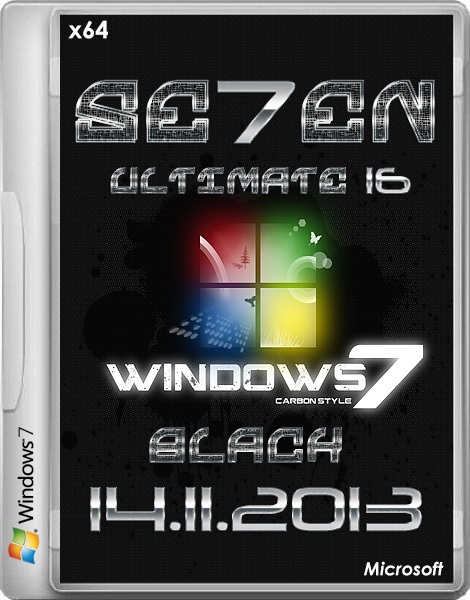 Windows 7 Black 16 se7en Ultimate - update 14.11.2013 (x64.ENG.RUS)