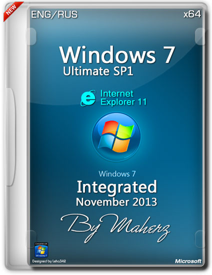 Windows 7 Ultimate SP1 x64 Integrated November 2013 By Maherz (ENG/RUS)