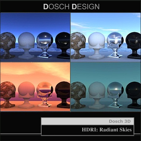 [3DMax] DOSCH DESIGN HDRI: Radiant Skies - repost