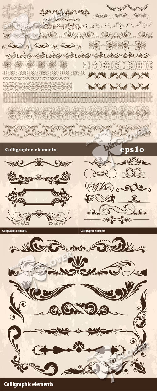 Calligraphic design elements 0523