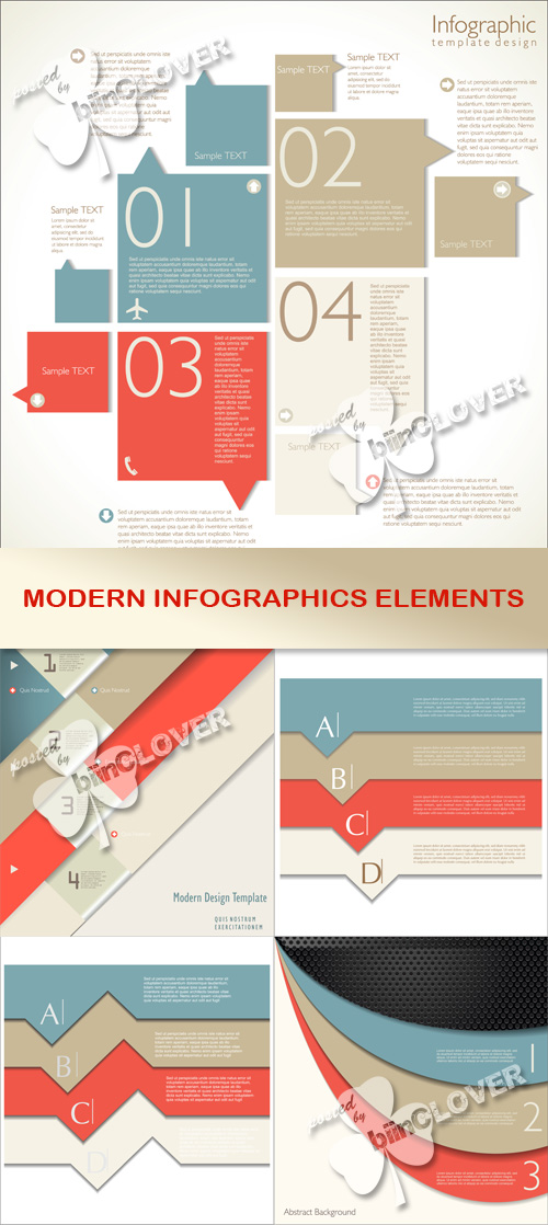 Modern infographics elements 0524