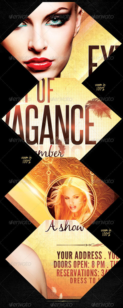 A Night Of Extravagance Flyer Template