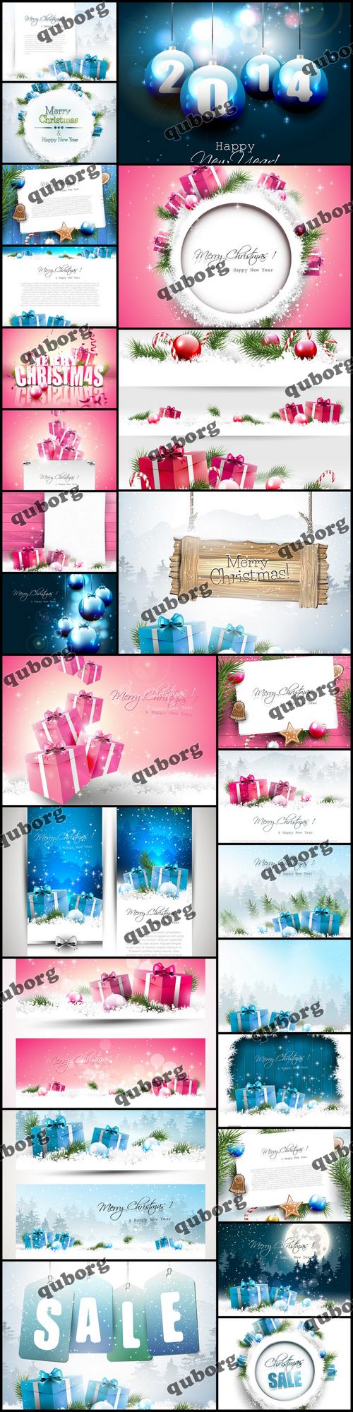 Stock Vector - Christmas Backgrounds and Banners